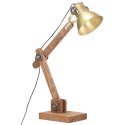 INDUSTRIALNA LAMPA STOŁOWA MOSIĘŻNA OKRĄGŁA 58X18X90CM E27