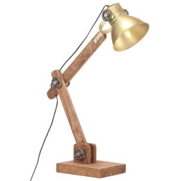 INDUSTRIALNA LAMPA STOŁOWA MOSIĘŻNA OKRĄGŁA 58X18X90CM E27