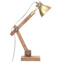 INDUSTRIALNA LAMPA STOŁOWA MOSIĘŻNA OKRĄGŁA 58X18X90CM E27