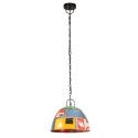 INDUSTRIALNA LAMPA WISZĄCA 25 W KOLOROWA OKRĄGŁA 31CM E27