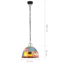 INDUSTRIALNA LAMPA WISZĄCA 25 W KOLOROWA OKRĄGŁA 31CM E27