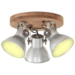 INDUSTRIALNA LAMPA WISZĄCA 25 W SREBRNA 42X27CM E27