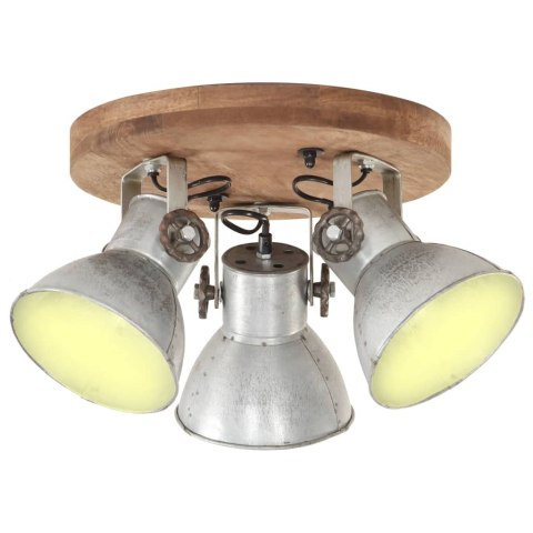 INDUSTRIALNA LAMPA WISZĄCA 25 W SREBRNA 42X27CM E27