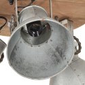 INDUSTRIALNA LAMPA WISZĄCA 25 W SREBRNA 42X27CM E27