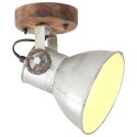 INDUSTRIALNE LAMPY ŚCIENNE/SUFITOWE 2 SZT. SREBRNE 20X25CM E27