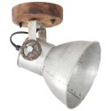 INDUSTRIALNE LAMPY ŚCIENNE/SUFITOWE 2 SZT. SREBRNE 20X25CM E27