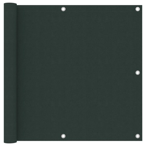 PARAWAN BALKONOWY CIEMNOZIELONY 90X600CM TKANINA OXFORD