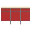SZAFKA ROBOCZA 3 SZT. CZERWONY I SZARY 150X 55X 85CM