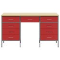 SZAFKA ROBOCZA Z SZUFLADĄ 3 SZT. CZERWONY 150X 55X 85CM