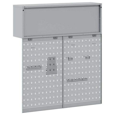 ZESTAW SZAFEK NARZĘDZIOWYCH Z PÓŁKĄ 3 SZT. CZARNY