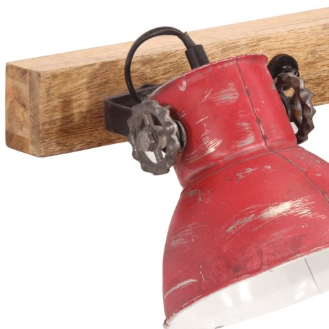 KINKIET 25 W POSTARZANY CZERWONY 90X25CM E27