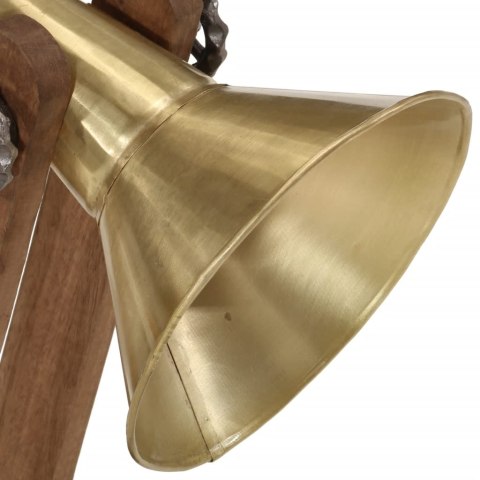 LAMPA STOŁOWA 25 W ANTYCZNY MOSIĄDZ 23X13X52CM E27