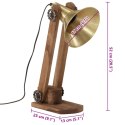 LAMPA STOŁOWA 25 W ANTYCZNY MOSIĄDZ 23X13X52CM E27