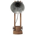 LAMPA STOŁOWA 25 W SREBRO VINTAGE 23X13X52CM E27