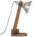 LAMPA STOŁOWA 25 W SREBRO VINTAGE 23X13X52CM E27