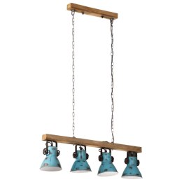 LAMPA SUFITOWA 25 W POSTARZANY NIEBIESKI 90X24X111CM E27