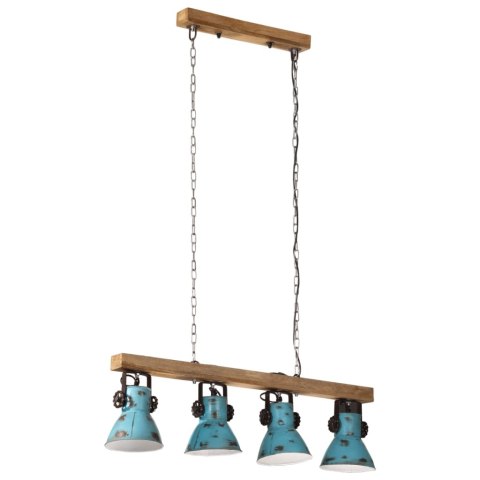 LAMPA SUFITOWA 25 W POSTARZANY NIEBIESKI 90X24X111CM E27