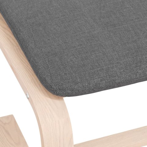 PODNÓŻEK CIEMNOSZARY 51X41X40CM TAPICEROWANY TKANINĄ