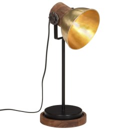 LAMPA STOŁOWA 25 W ANTYCZNY MOSIĄDZ 17X17X50CM E27
