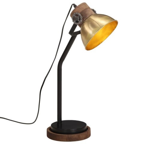 LAMPA STOŁOWA 25 W ANTYCZNY MOSIĄDZ 18X18X60CM E27
