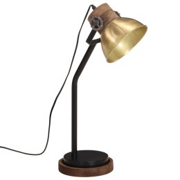 LAMPA STOŁOWA 25 W ANTYCZNY MOSIĄDZ 18X18X60CM E27