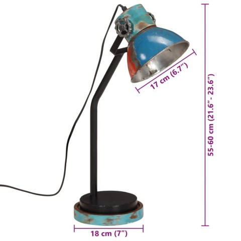 LAMPA STOŁOWA 25 W WIELOKOLOROWA 18X18X60CM E27