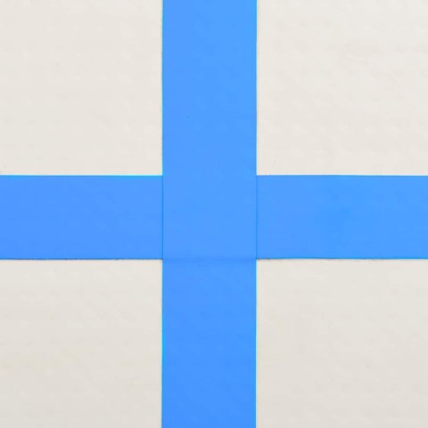 MATA GIMNASTYCZNA Z POMPKĄ 200X100X10CM PVC NIEBIESKA