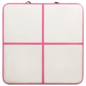 MATA GIMNASTYCZNA Z POMPKĄ 200X200X10CM PVC RÓŻOWA