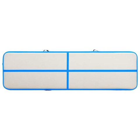MATA GIMNASTYCZNA Z POMPKĄ 600X100X15CM PVC NIEBIESKA