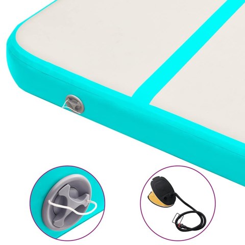 MATA GIMNASTYCZNA Z POMPKĄ 700X100X15CM PVC ZIELONA