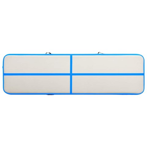 MATA GIMNASTYCZNA Z POMPKĄ 700X100X20CM PVC NIEBIESKA