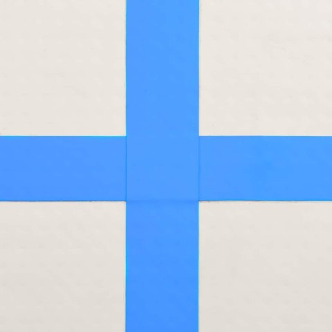 MATA GIMNASTYCZNA Z POMPKĄ 800X100X20CM PVC NIEBIESKA