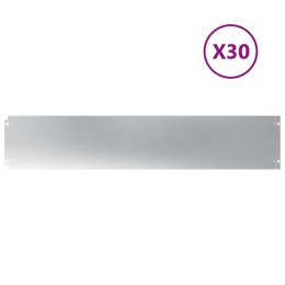 OBRZEŻA TRAWNIKOWE 30 SZT. 20X103CM STAL OCYNKOWANA