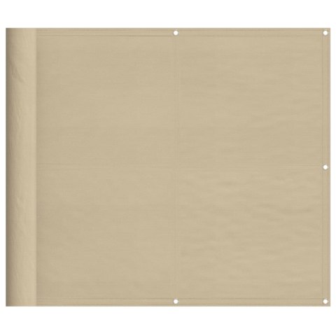 PARAWAN BALKONOWY BEŻOWY 90X700CM 100% POLIESTER OXFORD
