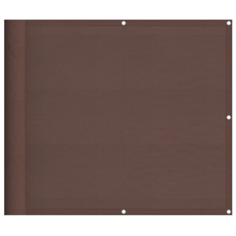 PARAWAN BALKONOWY BRĄZOWY 90X800CM 100% POLIESTER OXFORD