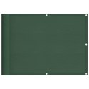 PARAWAN BALKONOWY CIEMNOZIELONY 75X800CM 100% POLIESTER OXFORD