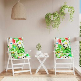 PODUSZKI NA KRZESŁA Z NISKIM OPARCIEM 2 SZT. WIELOKOLOROWE