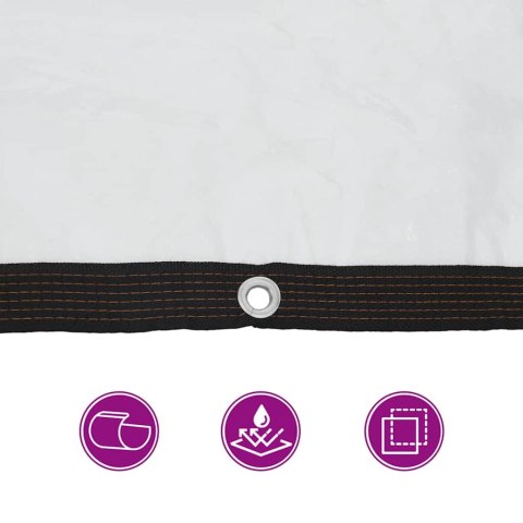 PRZEZROCZYSTA PLANDEKA Z OCZKAMI 1X8M POLIETYLEN