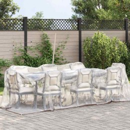 PRZEZROCZYSTA PLANDEKA Z OCZKAMI 2X8M POLIETYLEN