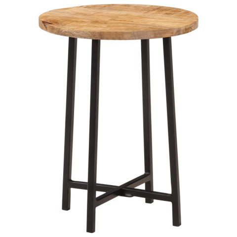 STOLIK KAWOWY 35X35X45CM LITE DREWNO MANGO I ŻELAZO STYLOWY LOFT