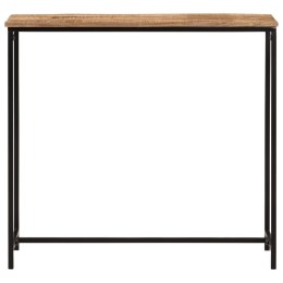 STOLIK KONSOLOWY 80X30X74CM LITE DREWNO MANGO I ŻELAZO