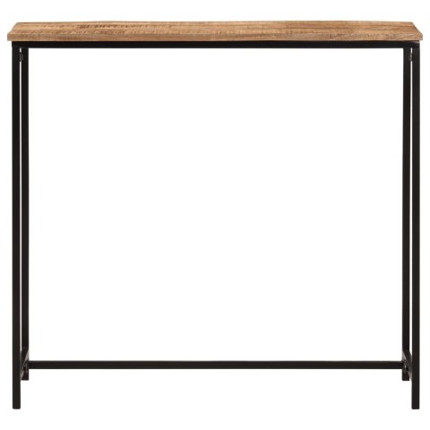 STOLIK KONSOLOWY 80X30X74CM LITE DREWNO MANGO I ŻELAZO