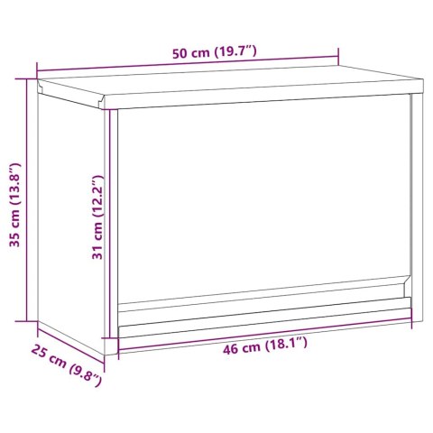 SZAFKA NA NARZĘDZIA CZARNY I SZARY 50X 25X 35CM