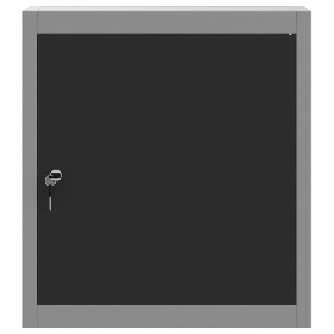 SZAFKA NA NARZĘDZIA Z PÓŁKĄ CZARNY I SZARY 50X 20X 55CM