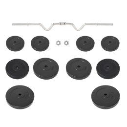 SZTANGA Z GRYFEM ŁAMANYM I TALERZAMI 90KG