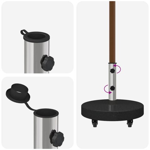 PODSTAWA DO PARASOLA CZARNY 45X 45X 45CM