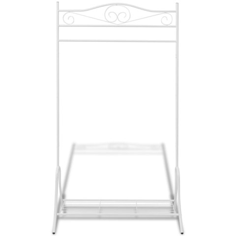 WIESZAK NA UBRANIA ZE STALI BIAŁY