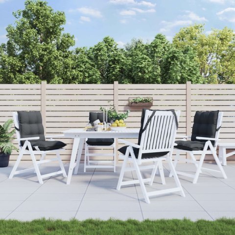 PODUSZKI NA KRZESŁA Z NISKIM OPARCIEM 4 SZT. ANTRACYTOWE