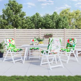 PODUSZKI NA KRZESŁA Z NISKIM OPARCIEM 4 SZT. WIELOKOLOROWE