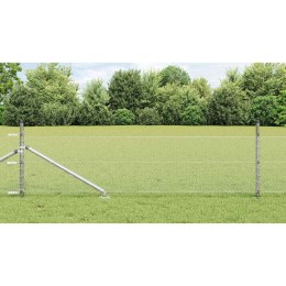SŁUPEK OGRODZENIOWY. SREBRNY 50X 0,8M (SIATKA 13MM) STAL